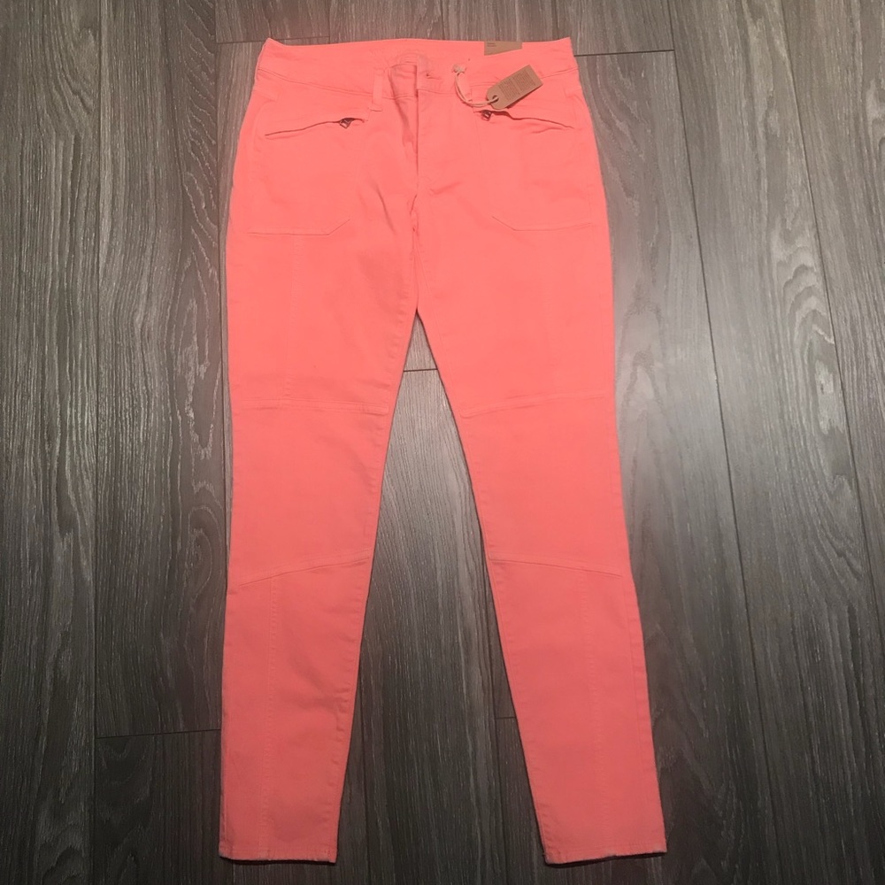 Salmon denim/ jeggins